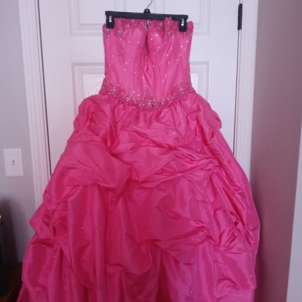 Hot pink prom dress size 2